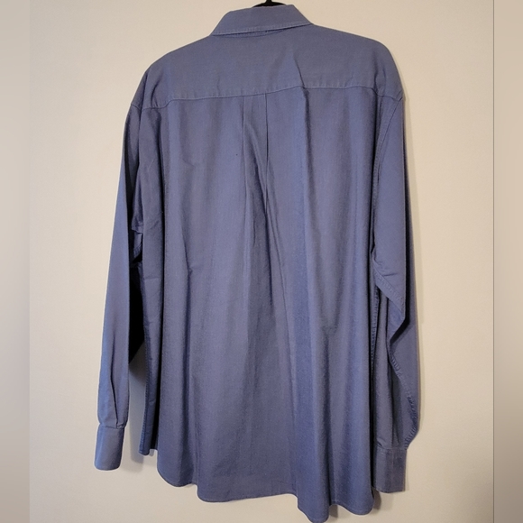 Old Navy Size Large Mens Button Up Dress Shirt Light Blue - Picture 11 of 13